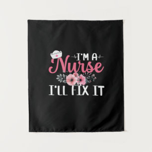 Verpleegster Cadeau Verpleegster Zal Het Oplosse Wandkleed