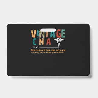 Verpleegster Cadeau | Vintage CNA Betekenisvol Cad Badge
