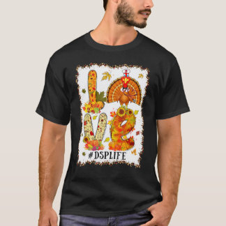 Verpleegster Cna Dsp Thanksgiving Herfst Val Turki T-shirt