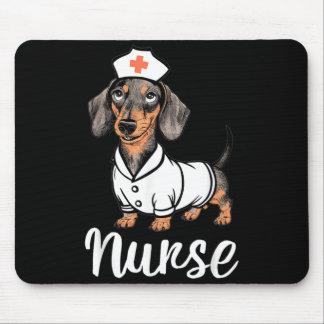 Verpleegster Dachshunds in kostuums Schattige verp Muismat
