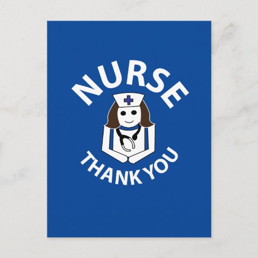 Verpleegster Dank Je Wel Verpleegster Briefkaart (Voorkant)