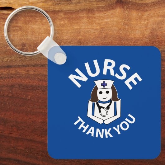 Verpleegster dank u Verpleegster Sleutelhanger (Voorkant)