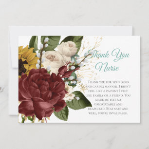 Verpleegster Dankkaartjes - Meervoudig of Enkelvou