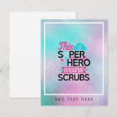 Verpleegster - Deze superheld draagt kruiden - voe (Voorkant / Achterkant)