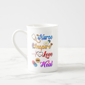 Verpleegster Drinkware Inspireer Liefde Genees Med Porselein Kop