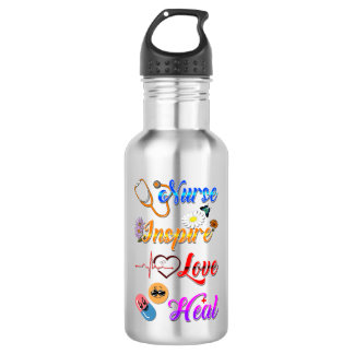 Verpleegster Drinkware Inspireer Liefde Genees Med Waterfles