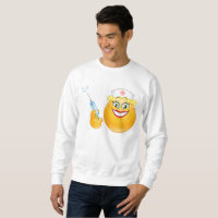 Verpleegster Emoji mannen sweatshirt