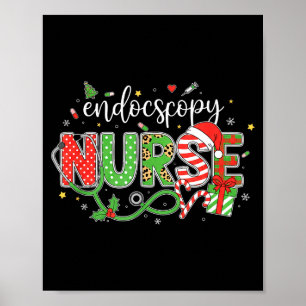Verpleegster Endoscopie Verpleegster Kerstvakantie Poster