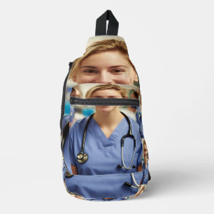 Verpleegster Foto Aanpassen Personaliseer Sling Bag
