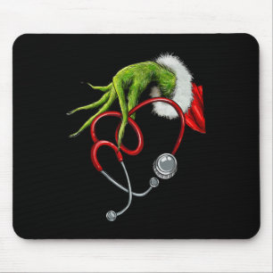 Verpleegster Funny Merry Christmas Stethoscoop Ver Muismat