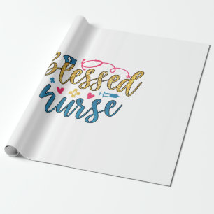 Verpleegster Gift Gezegende Verpleegster Cadeaupapier