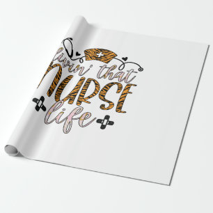 Verpleegster Gift Leven als Verpleegster Cadeaupapier