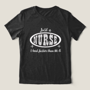 Verpleegster-grappige frase Tri-Blend shirt
