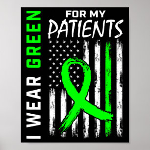 Verpleegster Groen voor mijn patiënten Nierziekte Poster