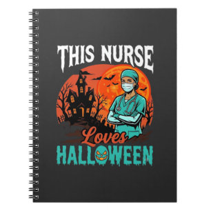 Verpleegster Halloween Griezelig Zorgontwerp_1 Notitieboek