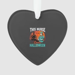 Verpleegster Halloween Griezelige Zorg Ontwerp_1 Ornament
