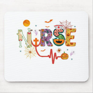 Verpleegster Halloween kostuum stethoscoop hartsla Muismat