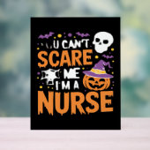 Verpleegster Halloween Witch Funny Nursing Essenti Acryl Bord (Neutraal)
