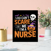 Verpleegster Halloween Witch Funny Nursing Essenti Acryl Bord (Huwelijk)