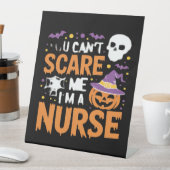 Verpleegster Halloween Witch Funny Nursing Essenti Reclamebord Met Voetstuk (Insitu)