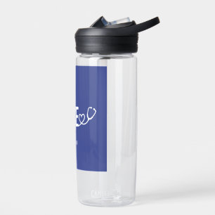Verpleegster Hart Stethoscoop Minimalistische Gezo Waterfles