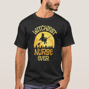 Verpleegster Heks Halloween Humor T-shirt