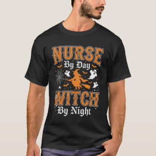 Verpleegster Heksen Halloween Ontwerp (2) T-shirt
