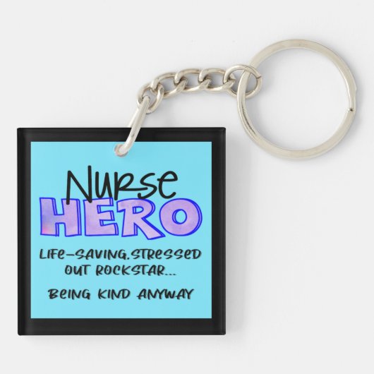 Verpleegster Held Sleutelhanger (Achterkant)
