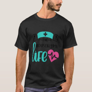 Verpleegster Huishoudster Leven Hartslag Valentijn T-shirt