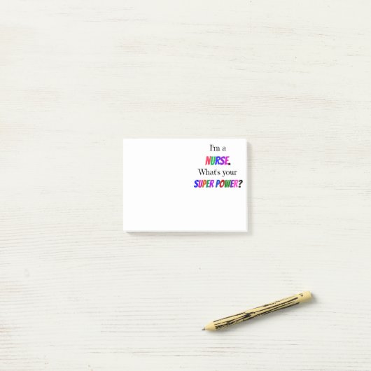 Verpleegster Humor Post-it® Notes (Op bureau)