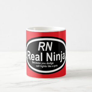 Verpleegster Humor Print Nieuwigheid "RN" Koffiemok
