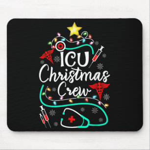 Verpleegster Icu Kerst Crew Verpleegster Kerstboom Muismat