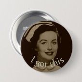 verpleegster " Ik heb deze knop" Ronde Button 7,6 Cm (Voorkant /achterkant)