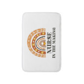 Verpleegster in de Making  Regenboog Badmat (Voorkant Verticaal)