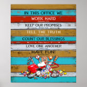 Verpleegster in deze Kantoor hebben we Motivatie Poster (Voorkant)