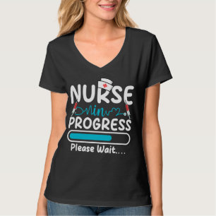 Verpleegster in Opleiding Wordt Geladen V-Neck T-shirt