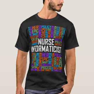 Verpleegster Informaticus Woorden T-shirt