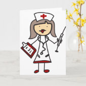 Verpleegster Kaart (Gele Bloem)