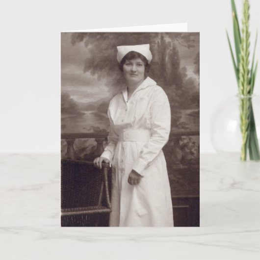  verpleegster kaart (Voorkant)