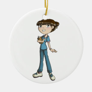 Verpleegster Keramisch Ornament
