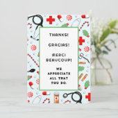 Verpleegster Kerst Kaarten (Staand voorkant)