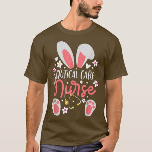 Verpleegster Konijn Oren Verpleging Paasfeest Inte T-shirt