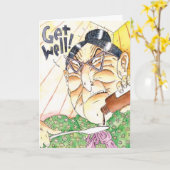 Verpleegster Kratchity's "Get Well Medicine" Kaart (Gele Bloem)