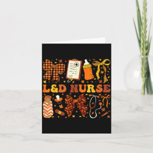 Verpleegster L&d Herfst Coquette Bevalling Kaart