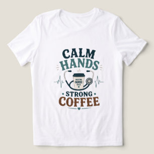 Verpleegster Leven Koffie Medeleven Herhalen Grapp Tri-Blend Shirt
