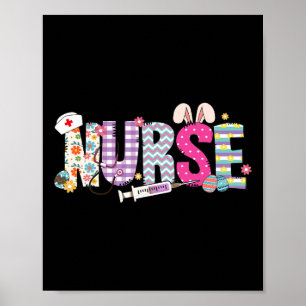 Verpleegster Leven Stethoscoop Verpleging Cute Paa Poster