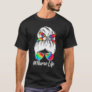 Verpleegster Leven Verpleegster Crew Rommelige Kno T-shirt