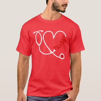 Verpleegster Liefde familie T-shirt