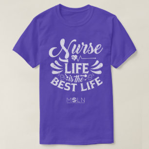 Verpleegster Life Donker gekleurd T-shirt