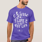 Verpleegster Life Donker gekleurd T-shirt (Voorkant)